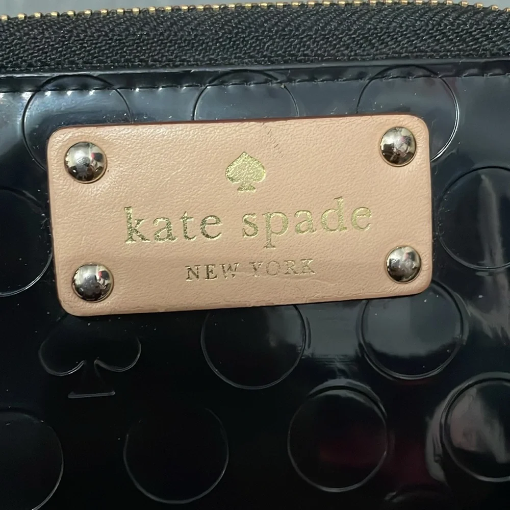 💙💖 Kate Spade Black Patent Leather‎ Wristlet